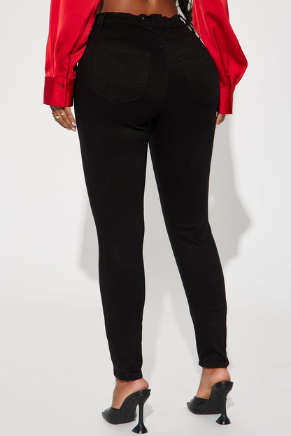 Narrow waist skinny jeans - Black